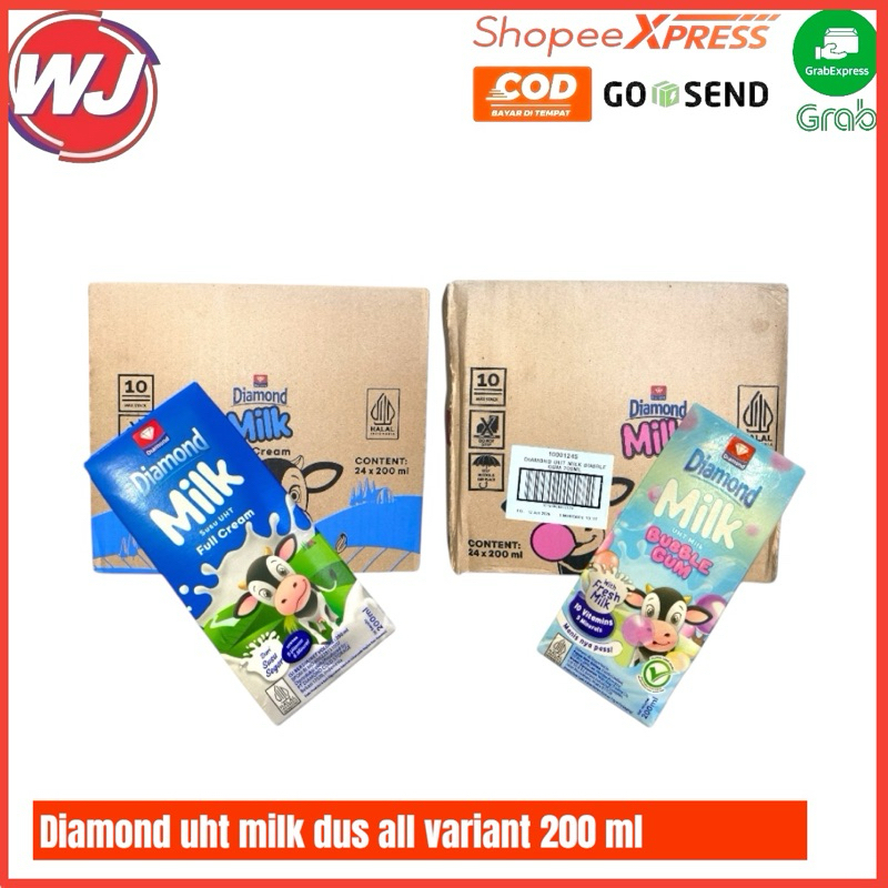 

DIAMOND UHT MILK 24x200 ML ALL VARIANT