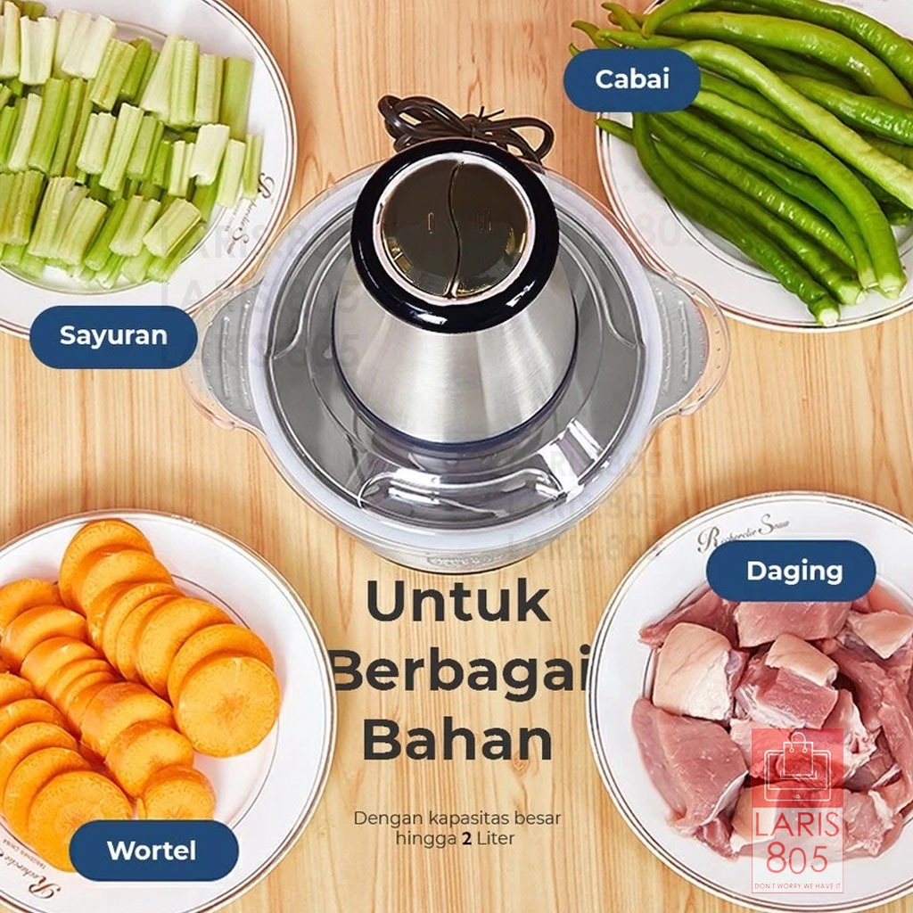 Chopper Blender Daging Meat Grinder / Penggiling Daging Stainless / Chopper Daging Stainless