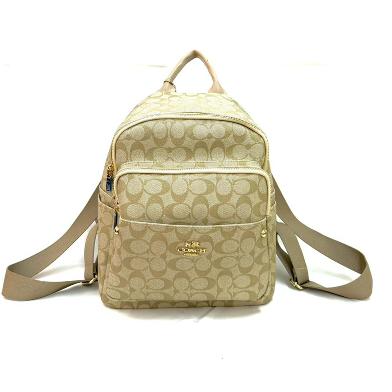 Tas Ransel Coach bahan kulit premium Emboss original