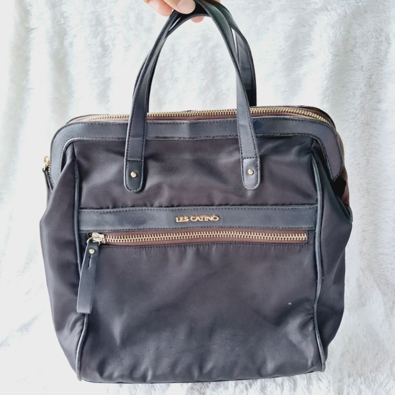 [RONA-PRELOVED] Tas Ransel Les Catino Hitam