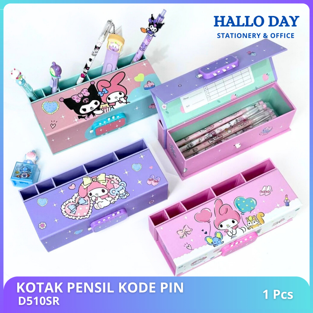 

HD Kotak Pensil Karton Kode + Kunci Pin Pen Stand/Pencil Case Carton/Tempat Pensil