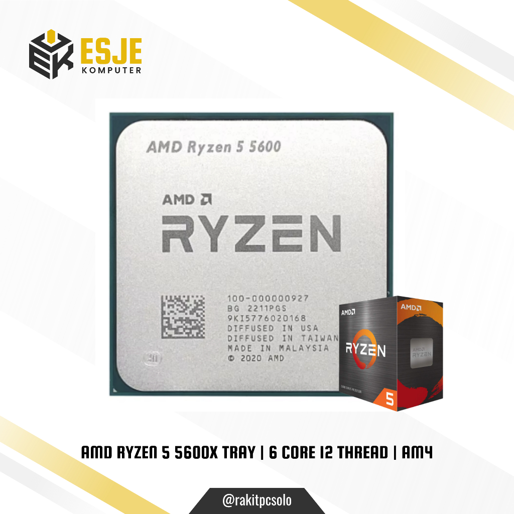 AMD Ryzen 5 5600x Tray Bukan Ryzen 5 5600 Processor AMD 5600x