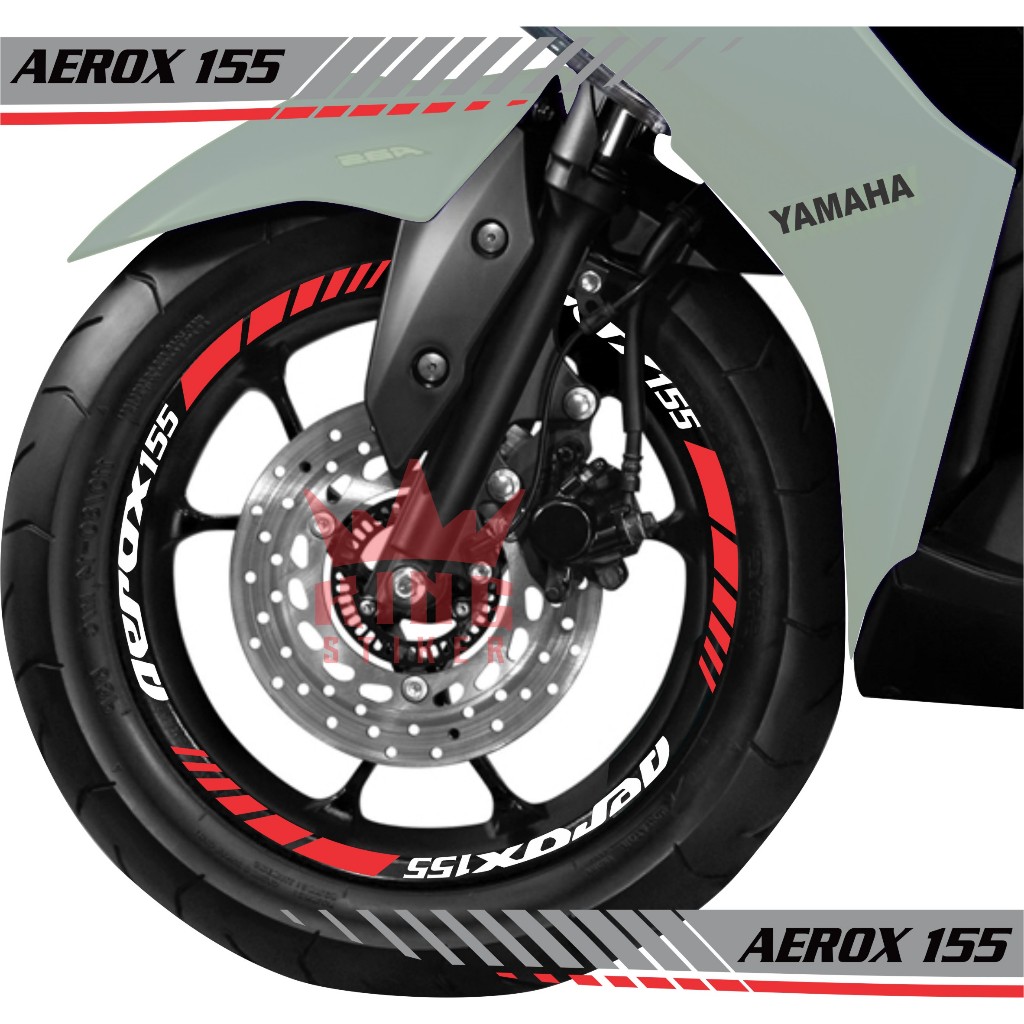 Stiker Motor Velg Yamaha Aerox 155 Cutting Sticker Pelek Variasi Aksesoris Terbaru
