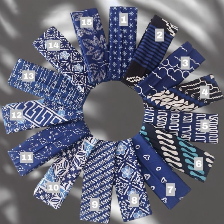 KODE C14E KAIN BATIK CAP GARUTAN WARNA NAVY BIRU DONGKER NAVI 2x1 meter