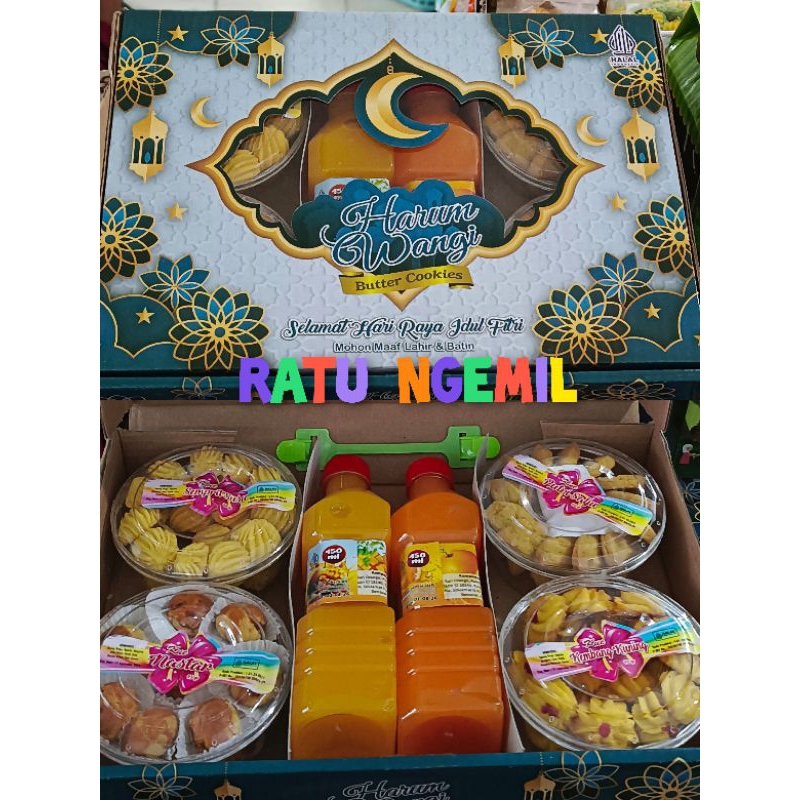 

BellaRosa Kue paket Hampers Kue lebaran dengan Sirup isi 6