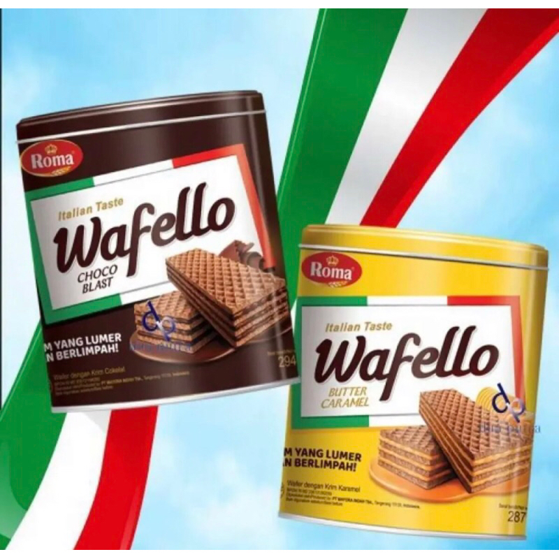 

ROMA WAFELLO WAFER KALENG 234g