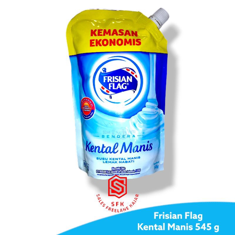 

Frisian Flag Susu Kental Manis Putih Kemasan Pouch 545 gr