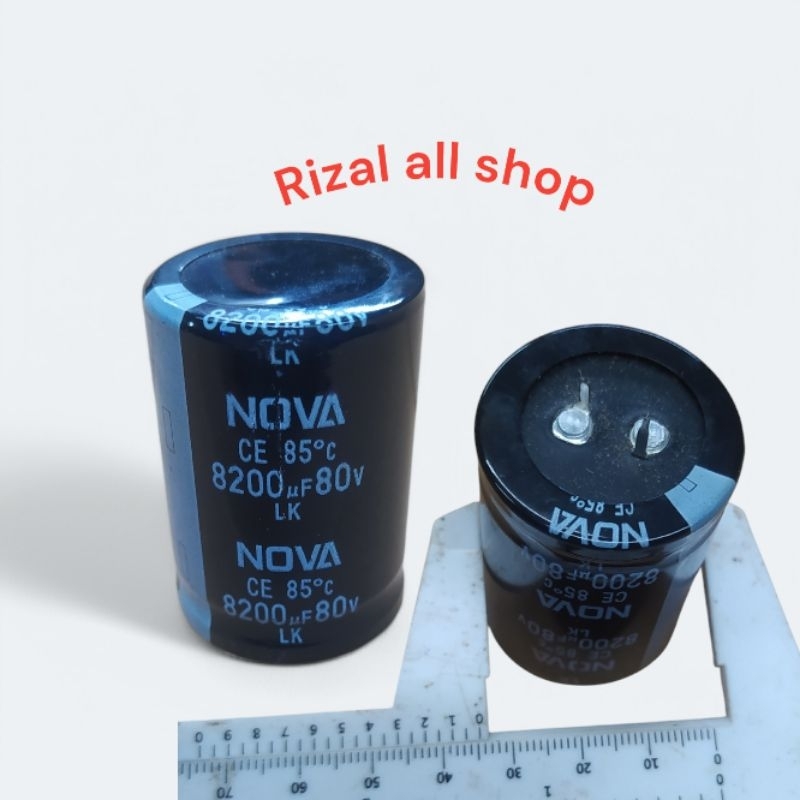 Elco 8200uf 80v NOVA Kapasitor Elco