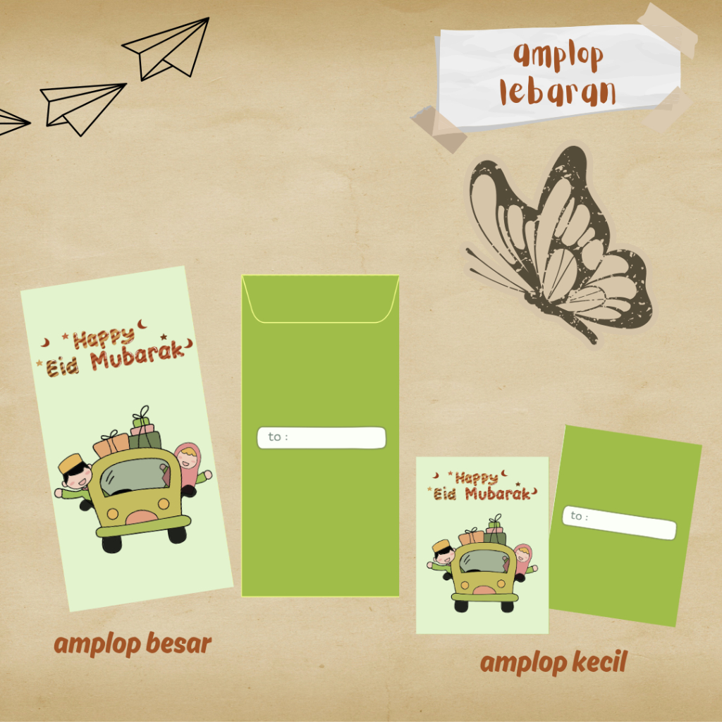 

AMPLOP LEBARAN IDUL FITRI SIMPEL LUCU, TEBAL ISI 10 PCS