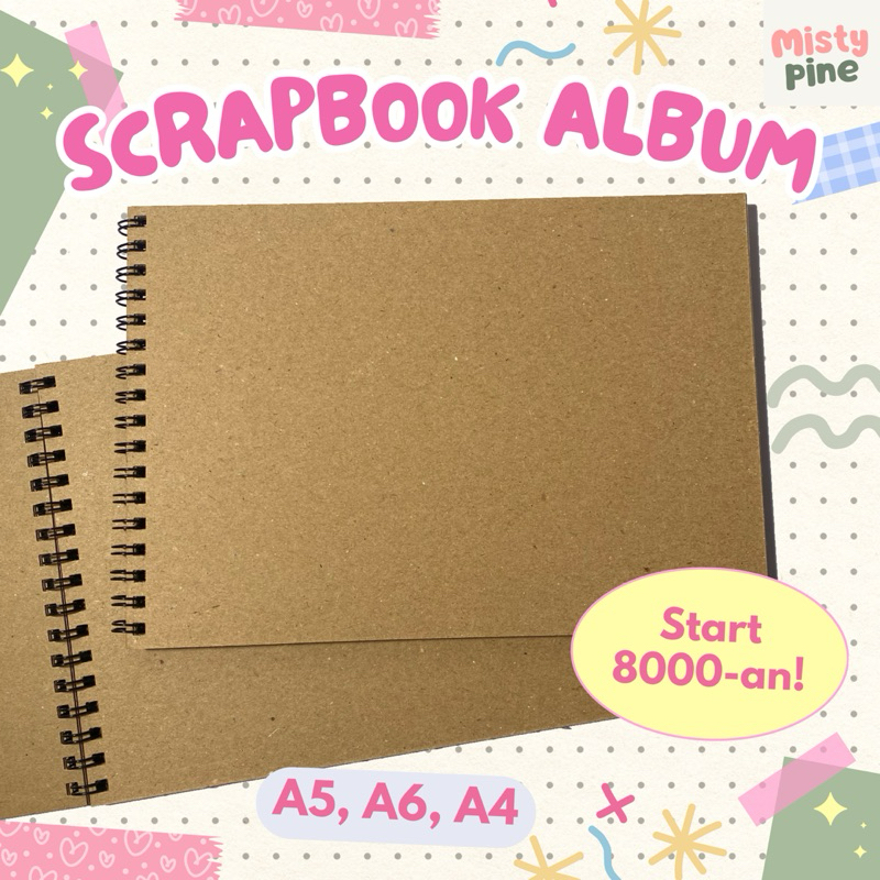 

SCRAPBOOK ALBUM A5 A4 A6 DIY JOURNALING JOURNAL KIT ANNIVERSARY ULANGTAHUN