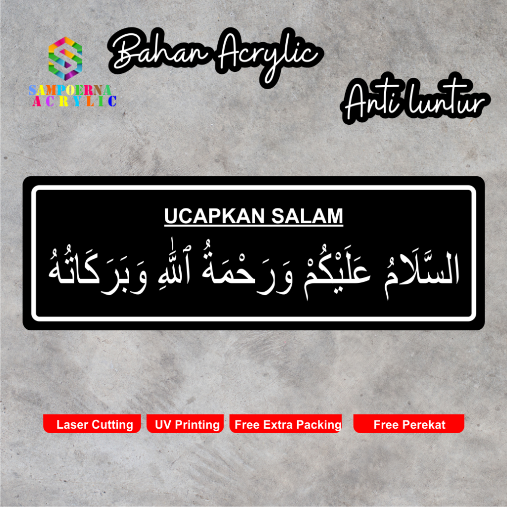 

AKRILIK CUSTOM ASALAMUALAIKUM AKRILIK CUSTOM