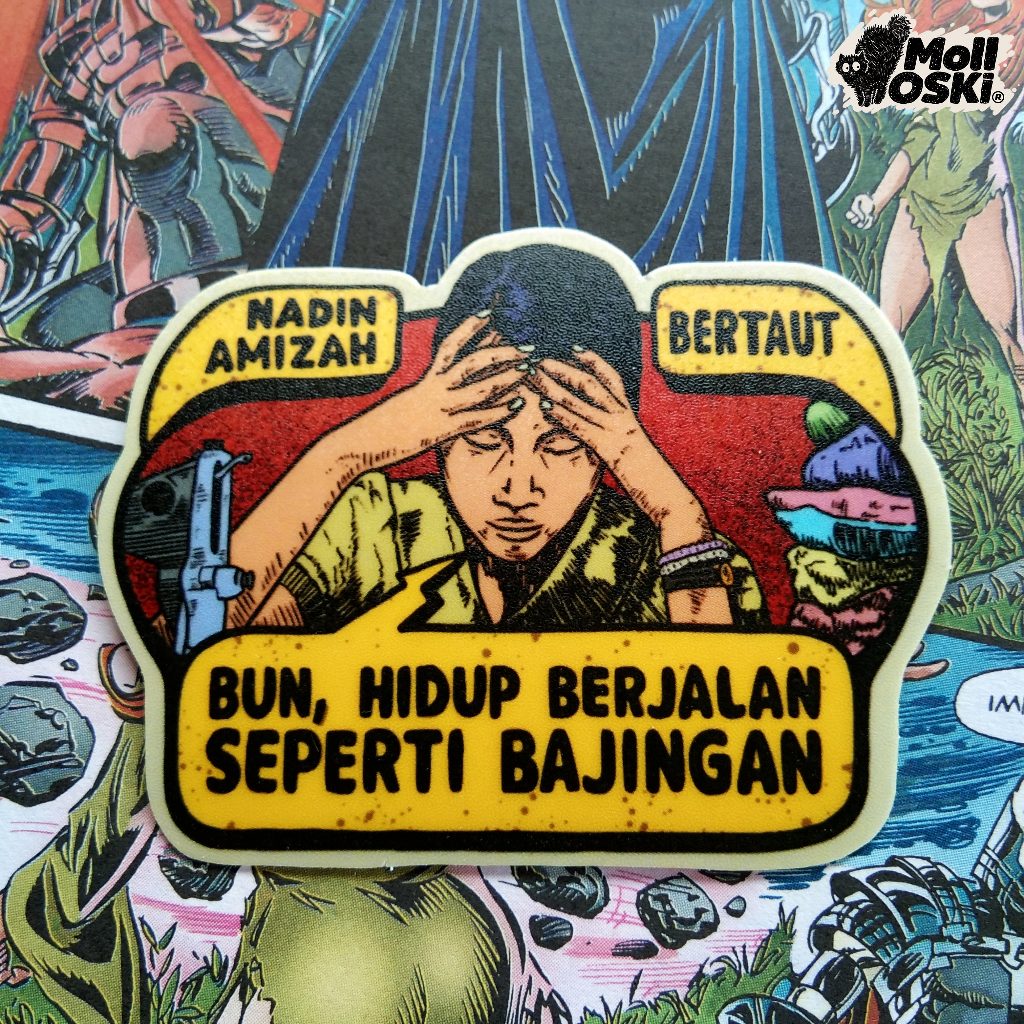 

molloski - Sticker Nadin amizah / Bertaut - Edisi sticker band / Sticker Musik / Sticker Lagu / Sticker Skena