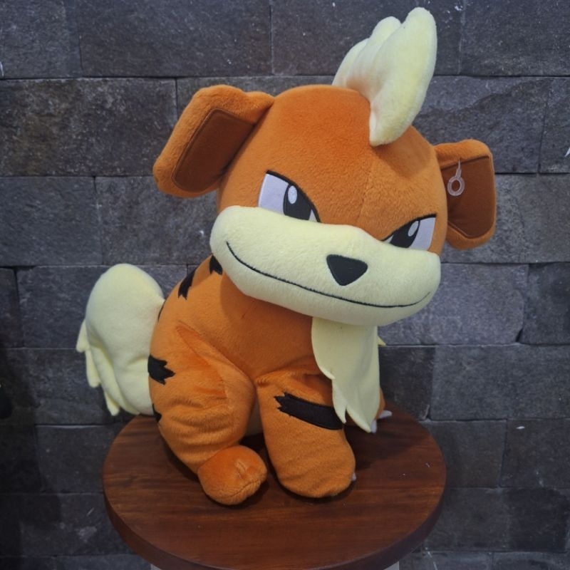 Boneka Growlithe Pokemon Plush Harimau Besar