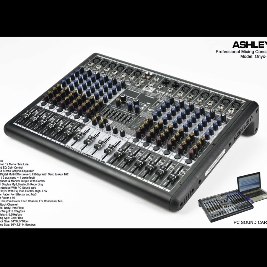 Mixer Ashley Onyx 12 / ONYX12 - Original 12 Channel Bluetooth