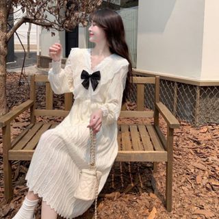 【BIGSIZE GIRL】KOREA VINTAGE HIJAB FRIENDLY DRESS MAXI RENDA KASUAL KOREA VINTAGE