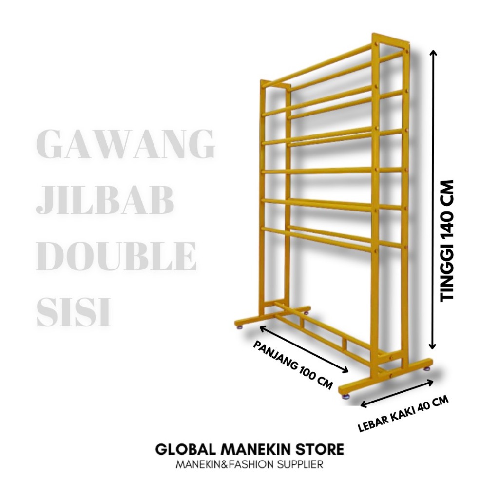 Rak Jilbab Besi | Rak Jilbab Besi 10 tingkat ( BAHAN BESI PUTIH, KUAT )