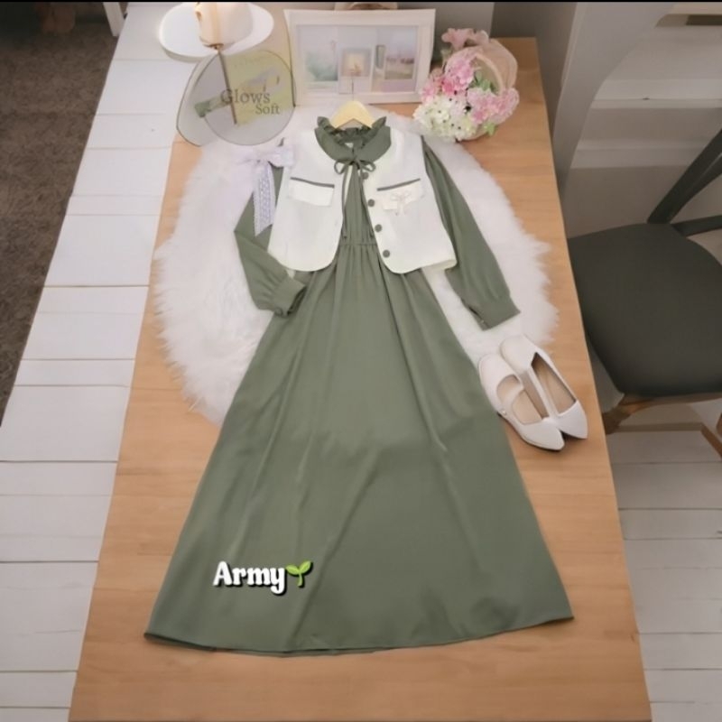 Gamis Outer Model Korea – Baju Muslim Simple tapi Mewah