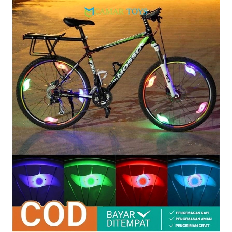 COD Lampu Jari-Jari Sepeda LED / Lampu Hias Sepeda Di Jari-Jari / Lampu Hias Murah