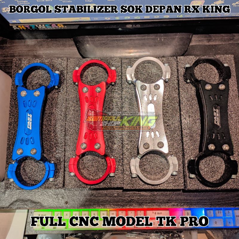 Borgol Shock Depan Rx king Model TK PRO Full CNC Stabilizer Sok depan Rx Series RXKING RXS RXK YT115