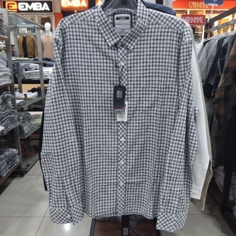 cardinal kemeja bigsize / jumbo lengan panjang pria devisi cardinal jeans