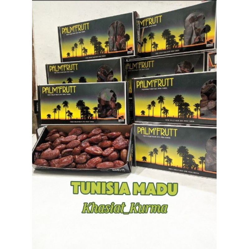

kurma tunisia madu/kemasan box 500grm