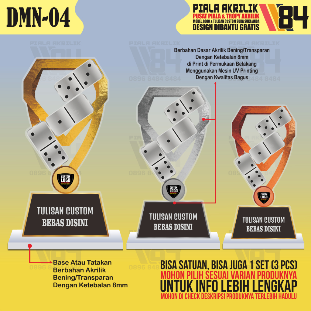 Piala Domino, Piala Gaple, Tropi Domino, Tropi Gaple, Tropy Domino, Tropy Gaple, Trophy Domino, Trop
