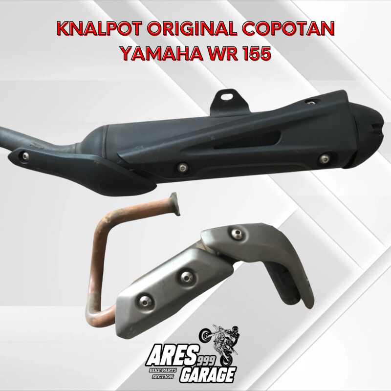 KNALPOT STANDAR WR 155 KNALPOT ORIGINAL YAMAHA WR 155 SILINCER STANDAR WR PIPA DEPAN YAMAHA WR