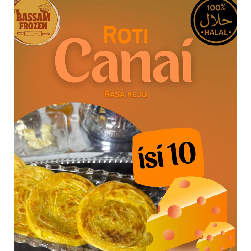 

(TOKO BARU) ROTI CANAI KEJU ISI 10pcs / ROTI MARYAM / ROTI KONDE