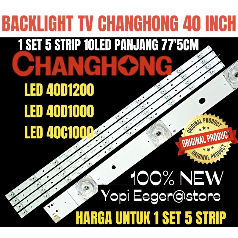 BACKLIGHT TV LED CHANGHONG 40 INCH 40D1200- 40D1000- 40C1000 BACKLIGHT TV LED CHANGHONG 40 INCH
