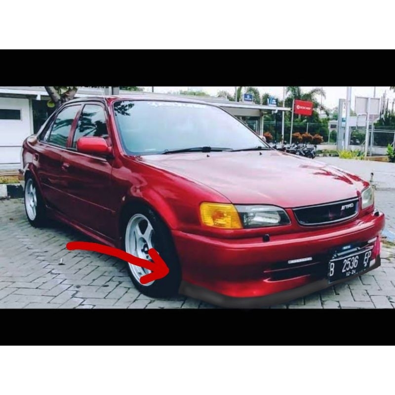 LIPS BUMPER ALLNEW COROLLA UNIVERSAL BIKIN TAMPAK MONTOK CEPER BISA UNTUK SOLUNA GREAT CIVIC CITY