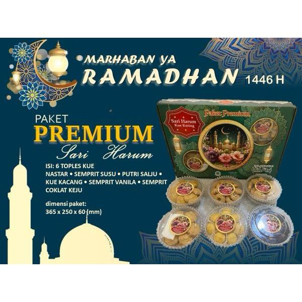 

Paket Kue kering 6 toples edisi Lebaran Idul Fitri