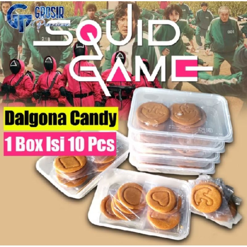 

Permen squid game permen dagonal permen diagonal permen delgona candy viral Gulaan dalgonal