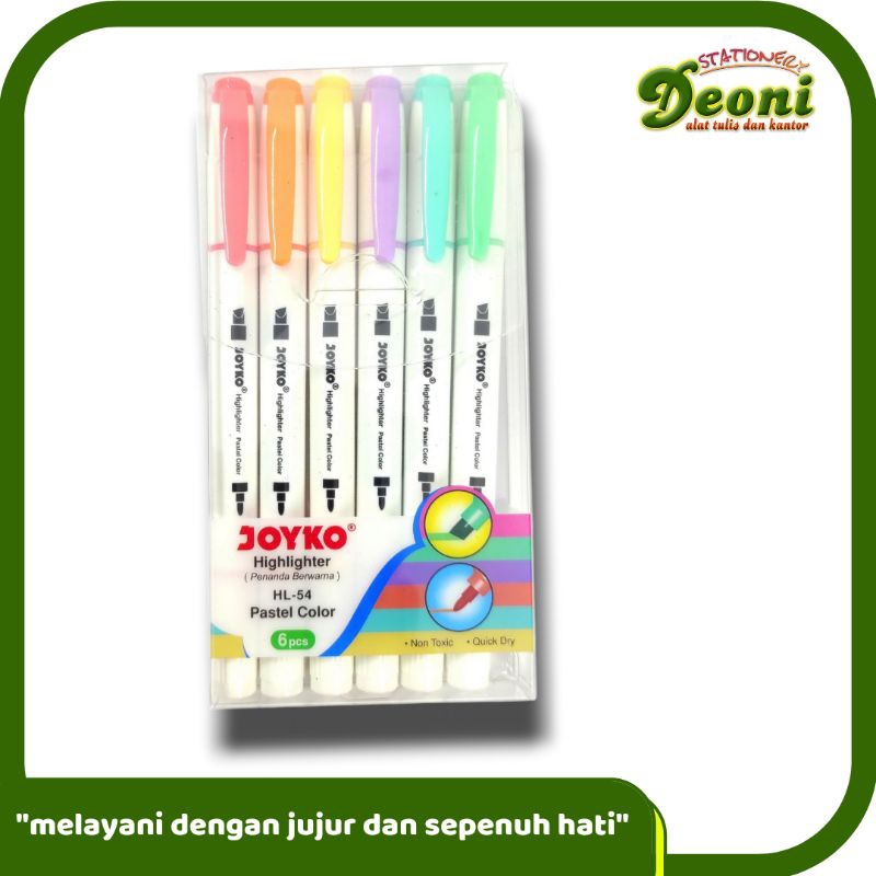 

JOYKO Highlighter Stabilo HL-54 Pastel Color 6pcs