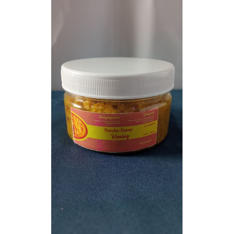 

Bumbu Dasar Kuning Kemasan 250gr, Bumbu Halus Homemade Tanpa Pengawet Tanpa MSG
