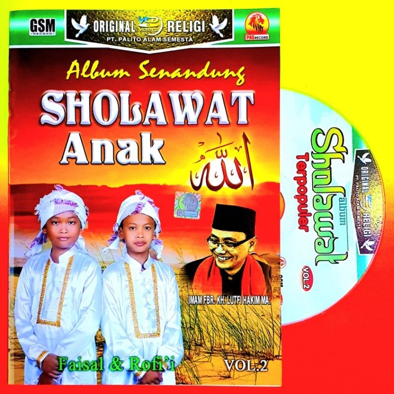 ASLI ORIGINAL PAKAI BOX SEGEL-KASET VCD ORIGINAL LAGU SHOLAWAT ANAK ANAK-KASET DVD SHOLAWAT ANAK ANA