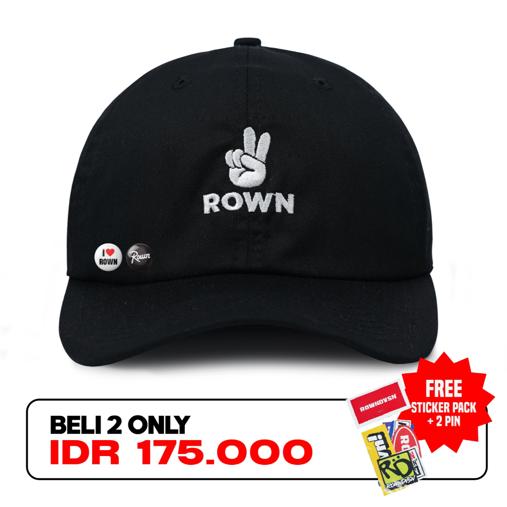 Rown Division Official Polocaps - Rowndvsn Topi Baxton Black