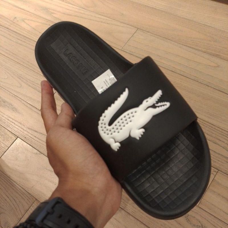 SANDAL LACOSTE ORIGINAL SERVE CROCO BLACK
