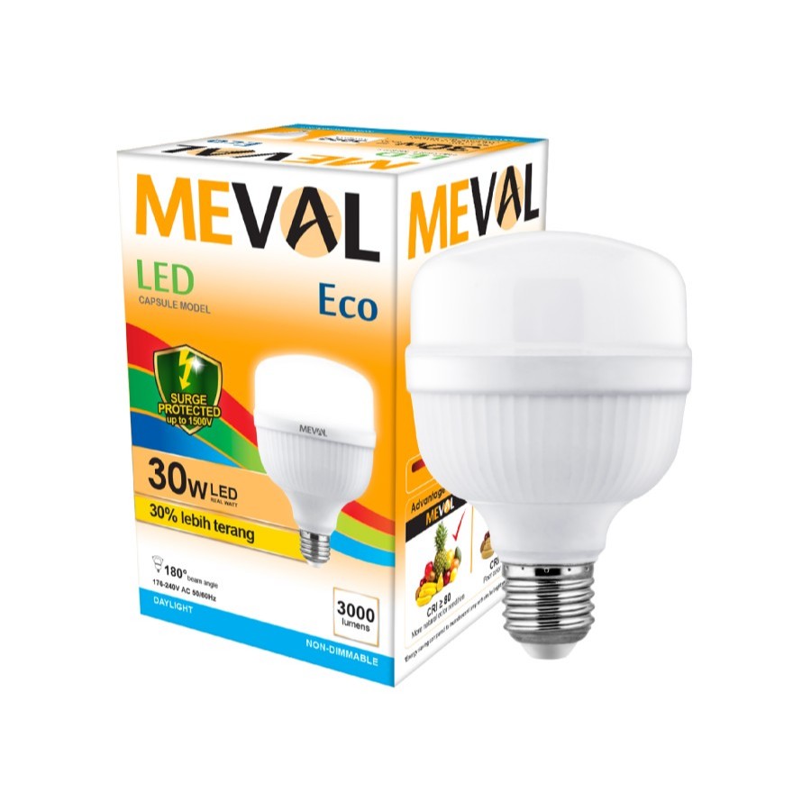Lampu LED Kapsul ECO 30W - Putih - MEVAL
