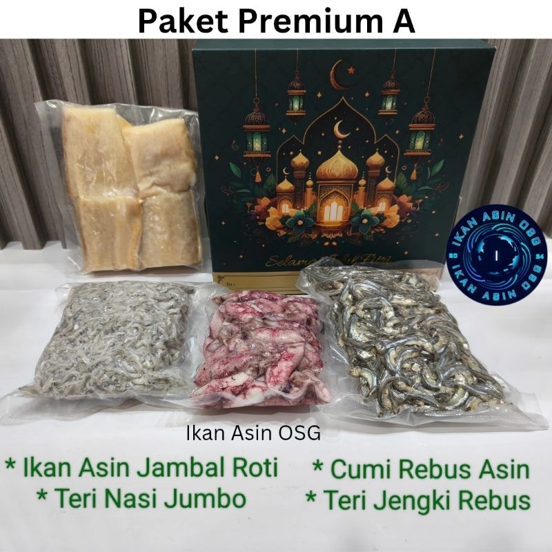 

Hampers/Parcel Lebaran Idul Fitri Premium Paket A , B dan C (Ikan Asin)