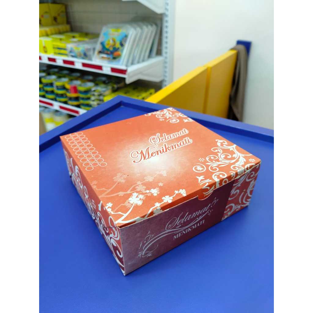 DUS SNACK KUE 15X15 MOTIF BATIK / SNACK BOS 15X15