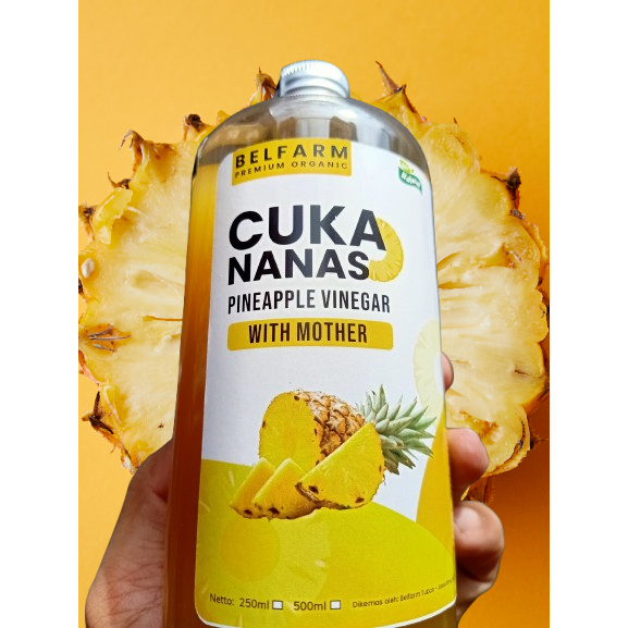 

Belfarm cuka nanas organik 500ml original with mother untuk kesehatan diabetes kolesterol asam urat