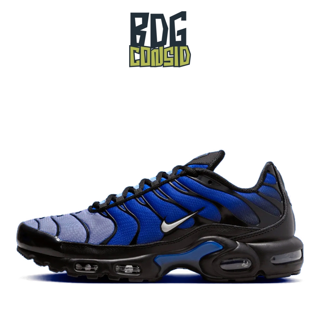 sepatu Sneakers Nike Air Max Plus Tn Black Racer Blue  - bdgconsid