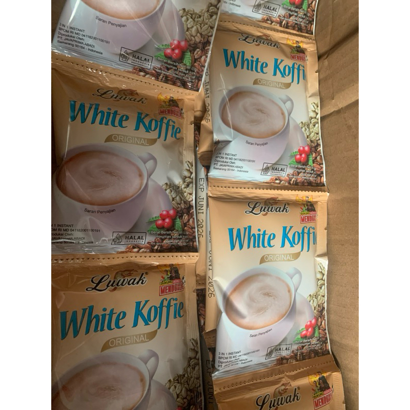 

luwak white coffe 1 renceng isi 10sachet