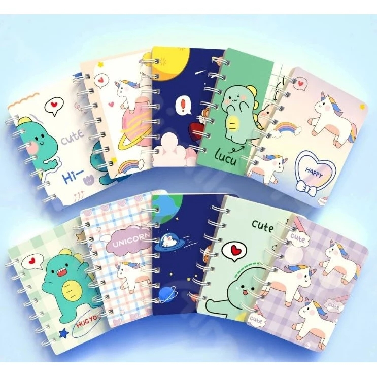 

NOTEBOOK MINI RING A7 / BUKU LUCU AESTHETIC
