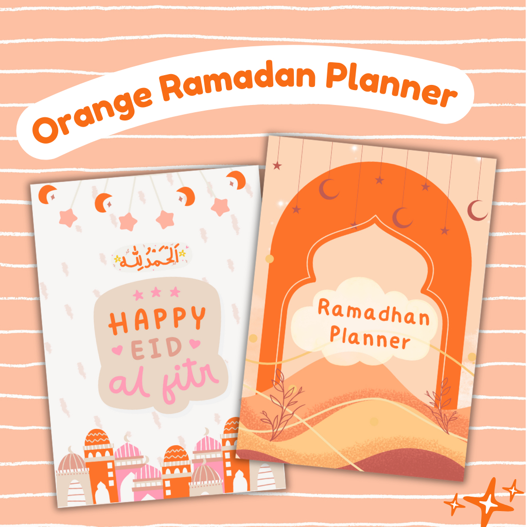 

Ramadan Planner ukuran A5 | Orange Ramadan Planner | Binder Planner Ramadan | Ramadan Tracker | Ramadan Journal | Jurnal Ramadan