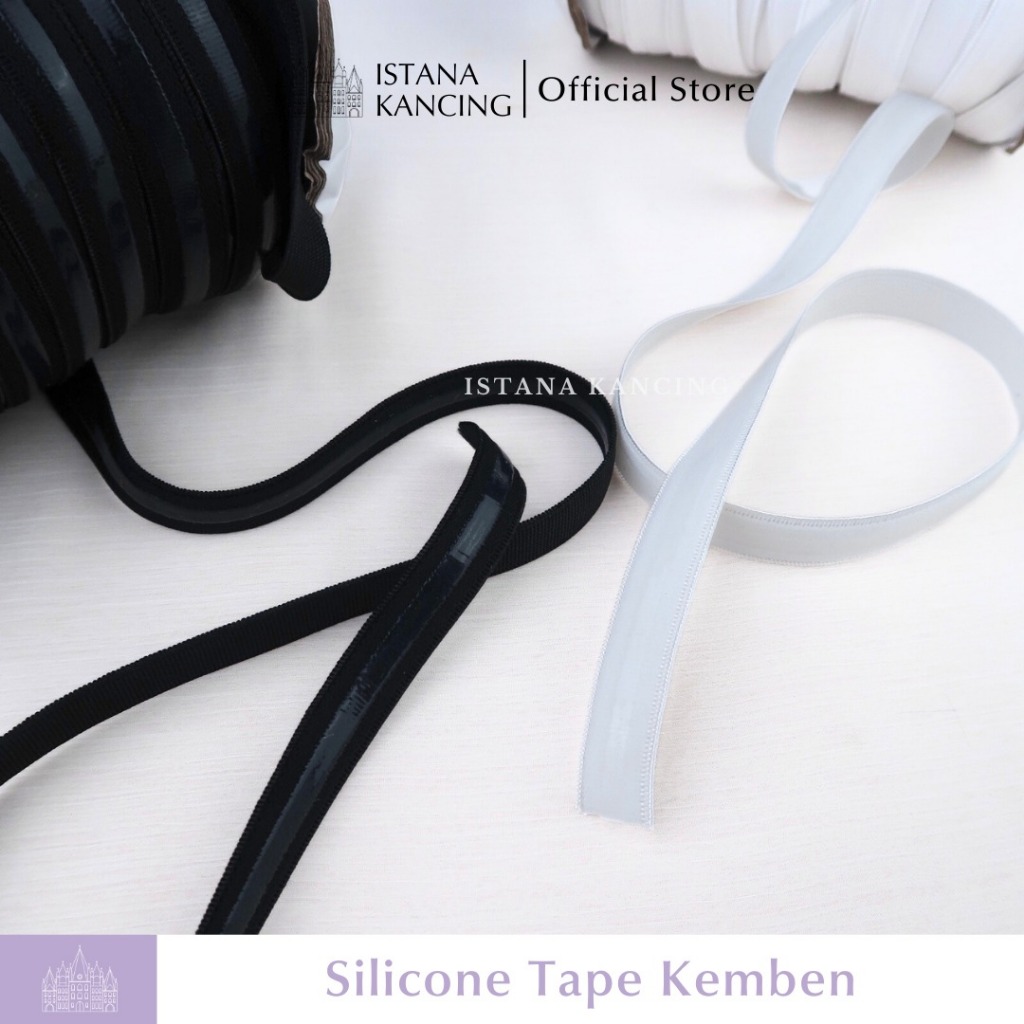 Silikon Kemben Selotip Tidak Melorot | Silicone Tape for Bra Korset Anti Slip Stretch Produksi Kembe