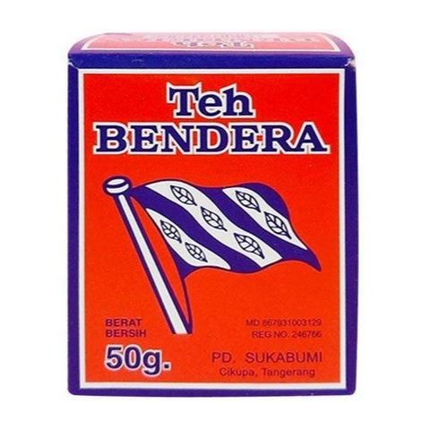 

Teh Bendera Tubruk 50 gr Teh Bubuk Per Pak isi 10 pcs