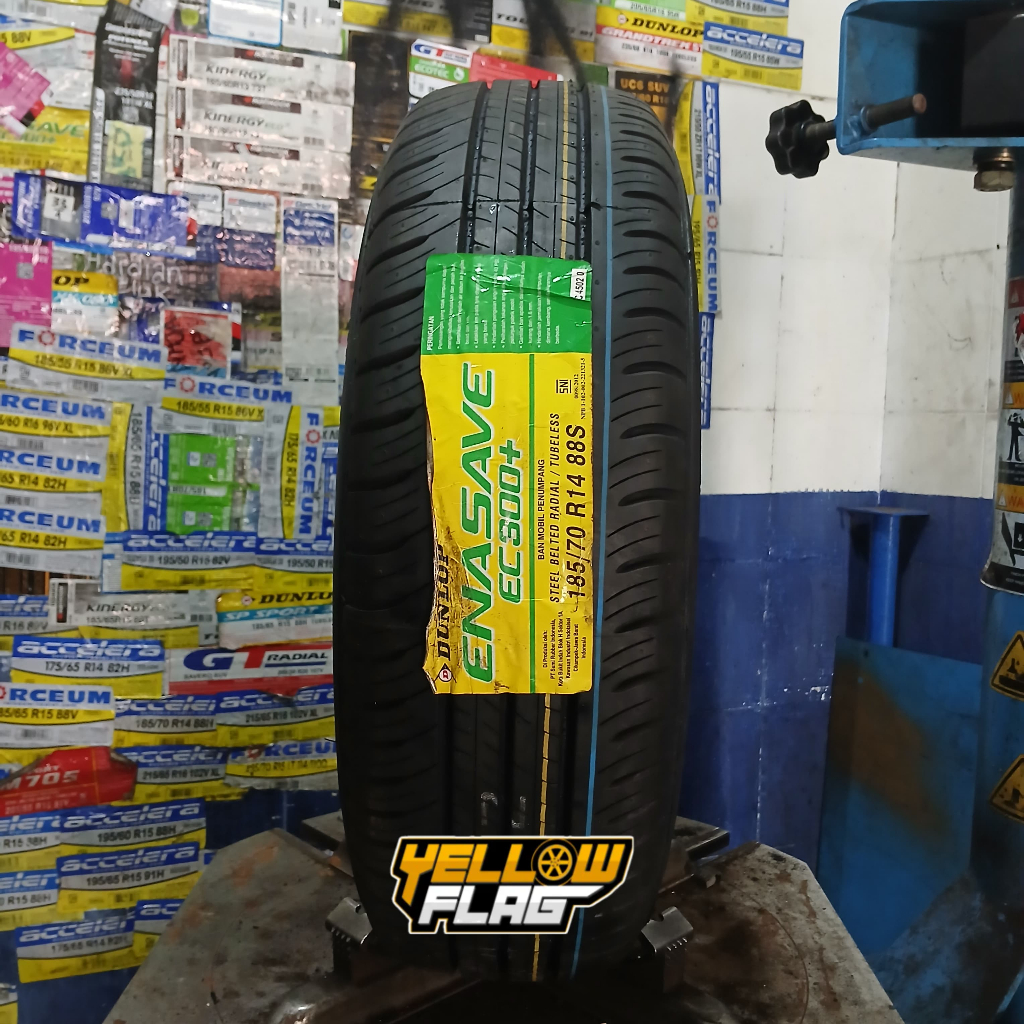 Ban Mobil Standar Avanza Xenia Evalia Ring 14 Dunlop Enasave EC 300+ 185 70 R14 Tubeless