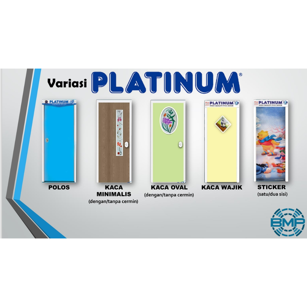 Pintu Platinum PVC Kaca Minimalis