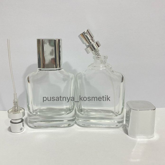 Botol Zaza 30ml Press Tutup Silver